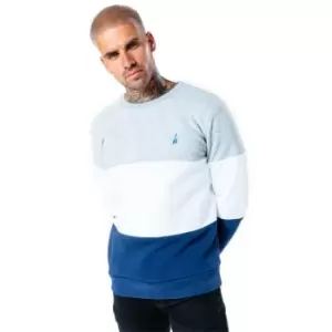 Hype Panel Crew Sweatshirt - Blue