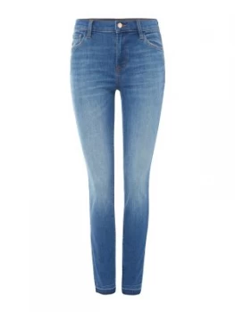 Image of J Brand MID RISE SKINNY SIDE SLIT JEAN IN ANGELIC Denim Light Wash