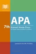 Image of apa 7th manual made easy full concise guide simplified for students updated