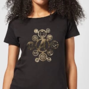 Image of Marvel Avengers Infinity War Icon Womens T-Shirt - Black