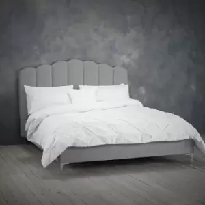 Image of LPD Willow King Bed Silver Velvet