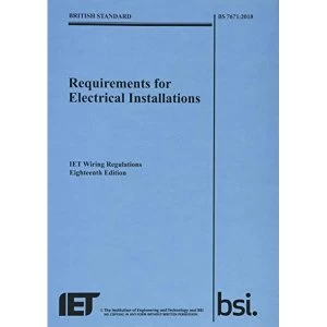 Image of Requirements for Electrical Installations IET Wiring Regulations by The Institution of Engineering and Technology (Paperback,...