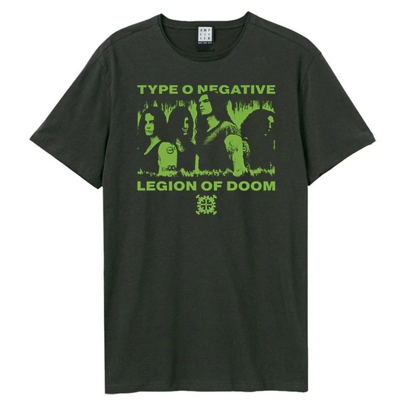 Image of Amplified Amplified Men Legion Of Doom Type O Negative T-Shirt in Charcoal Size: X-Small Charcoal XS Male 5063377025095