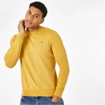 image of Jack Wills Seabourne Crew Neck Logo Jumper - Saffron