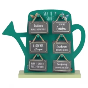 Image of Gifts For Gardeners Mini Slate Hanging Sign [Display]