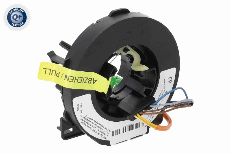 Image of Clock spring for steering wheel VEMO V40-72-0697