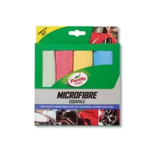 Image of Turtle Wax Essential Microfibre Cloths (Pack of 4)