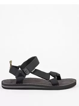 Image of Barbour Barbour Hillman Sandal, Black, Size 10, Men