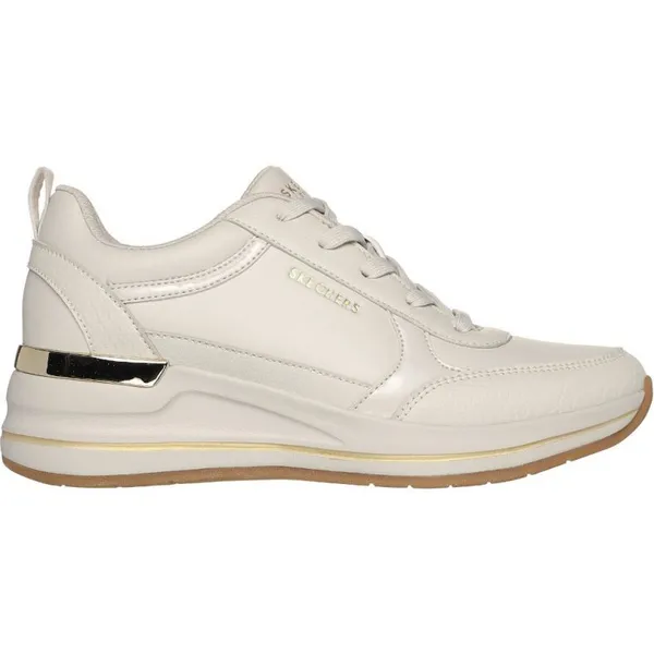 Image of Skechers Womens Billion 2 Fine Shine Mid Lace Up Trainers UK Size 7 (EU 40) Off White SKE2262-OFWT-7