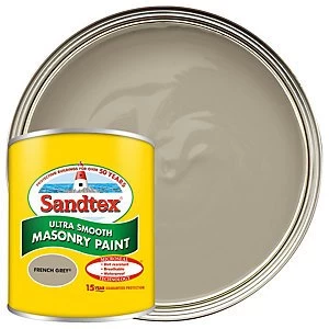 image of Sandtex Ultra Smooth Masonry Paint - French Grey 150ml