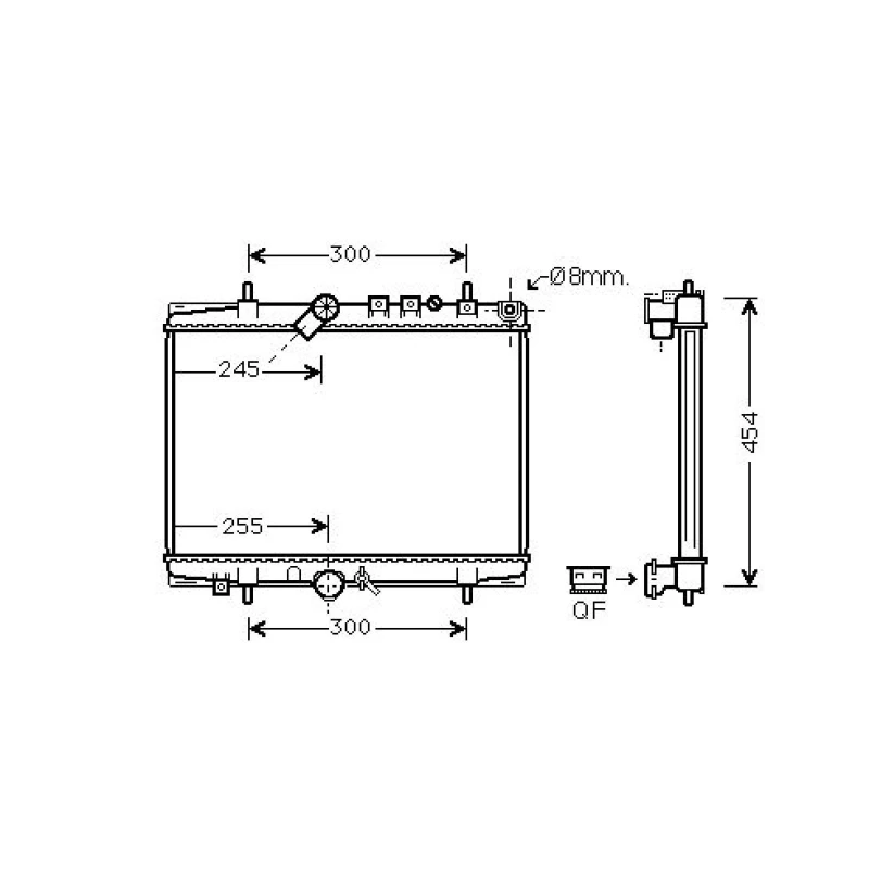 Image of Engine radiator DIEDERICHS DCM2769