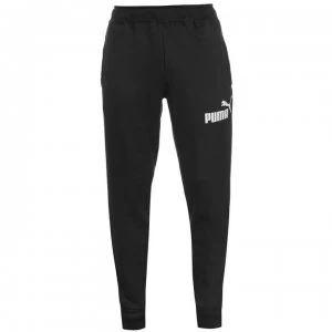 image of Puma Tapered Fleece Pants Mens - Black/White