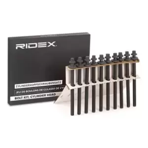 Image of RIDEX Cylinder Head Bolt Kit Male Torx 1217B0016 Bolt Kit, cylinder head OPEL,FIAT,CHEVROLET,Corsa D Schragheck (S07),Corsa C Schragheck (X01)
