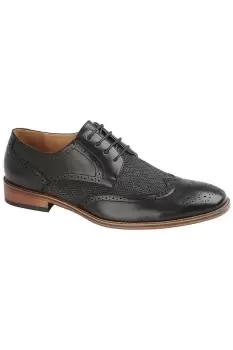 image of 4 Eye Leather Lined Brogue Gibson Shoe