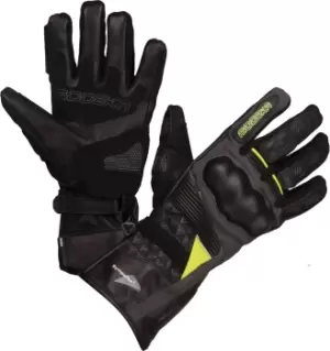 Image of Modeka Panamericana Motorcycle Gloves, black-yellow, Size XL, black-yellow, Size XL
