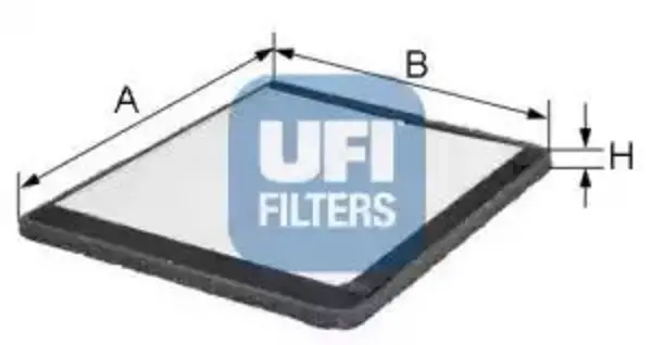 image of UFI 53.020.00 Interior Air Cabin/ Pollen Filter