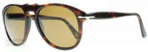 image of Persol PO0649 Sunglasses Dark Tortoise 24/57 Polarized
 54mm