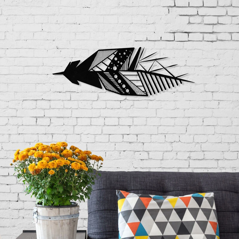 Image of DECORTIE Metal Wall Art No. 13 Featrher M.DK.T.13637