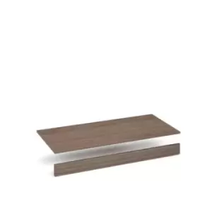 Image of Flux top and plinth finishing panels for triple locker units 1200mm wide - barcelona walnut
