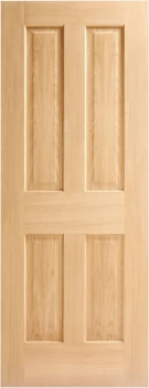 Image of Wickes Cobham Internal 4 Panel Oak Veneer Door - 1981 x 610mm