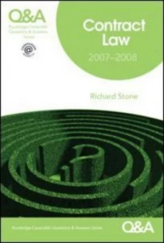 Image of Contract Law 2007-2008 by Richard Stone Paperback