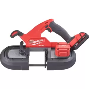 image of Milwaukee M18 FBS85 Fuel 18v Cordless Brushless Bandsaw 2 x 2ah Li-ion Charger Case