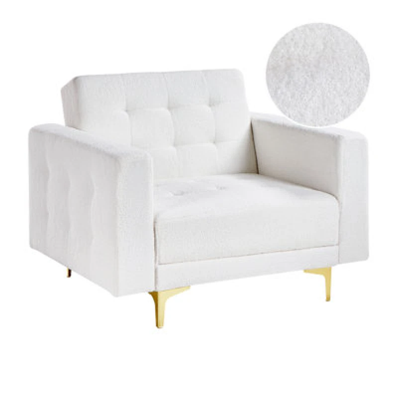 Image of Beliani Armchair Aberdeen Boucle Off-White