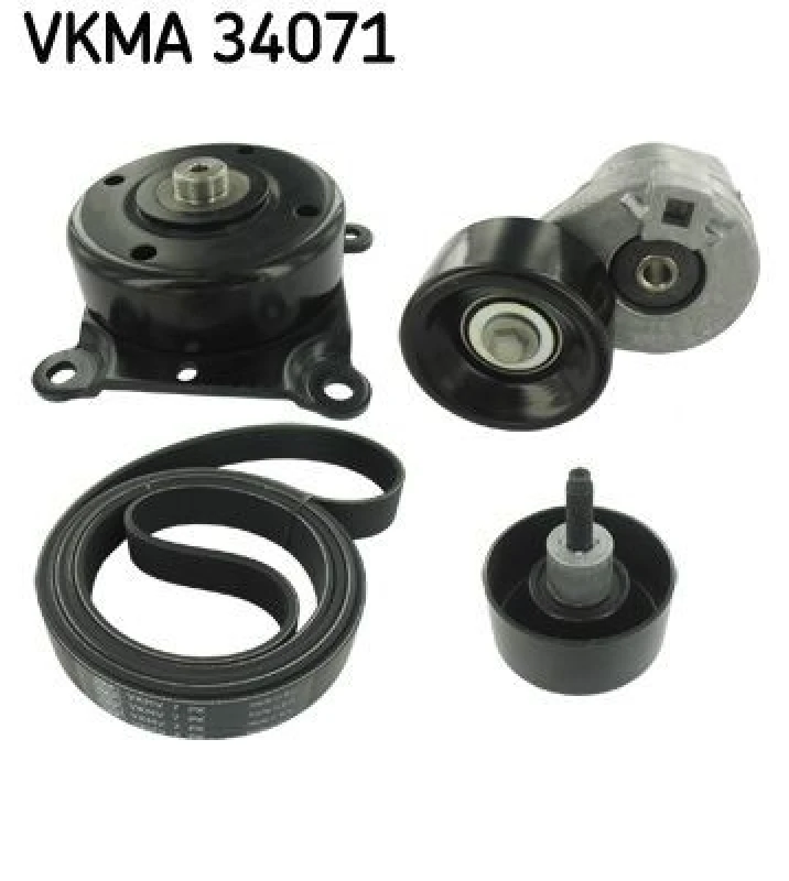 Image of SKF V-Ribbed Belt Set SKF VKMA 34071