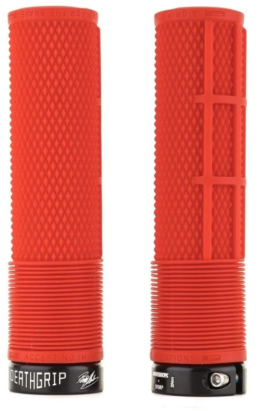 Image of DMR BRENDOG DeathGrip without Flange THIN Red - Cycles UK