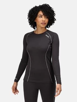 Image of Regatta Bamley Base Layer Set - Dark Grey, Size 14, Women