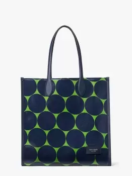 image of Kate Spade Gotham Joy Dot Canvas Large Tote Bag, Ks Green Multi, One Size