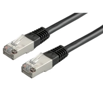 image of 7m Cat6a Booted Shielded (STP) Network Patch Cable - Black