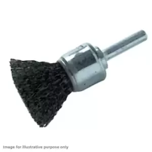 image of Lessmann DIY End Brush with Shank 23mm, 0.30 Steel Wire