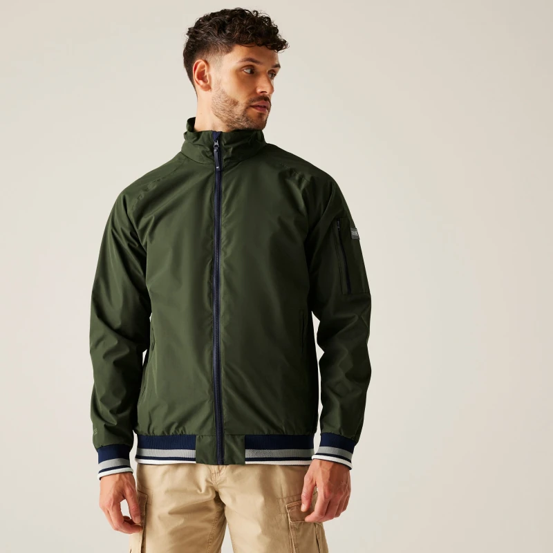 Image of Regatta Regatta Men Shorebay Waterproof Shell in Green Size: large Green L Male 5063516010456