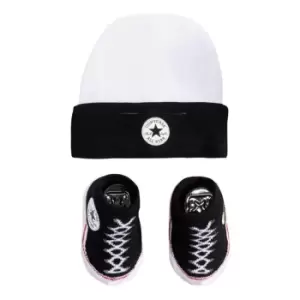 Converse Hat & Booties 2 Pack Babies - Black