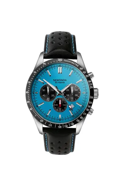 image of Sekonda Velocity Stainless Steel Classic Analogue Quartz Watch - 30019 Blue