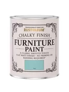 image of Rust-Oleum Chalky Finish 750 Ml Furniture Paint - Teal