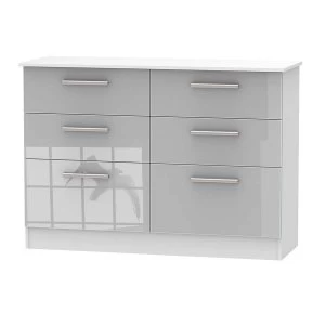 Image of Goodland 6-Drawer Midi Chest - Grey