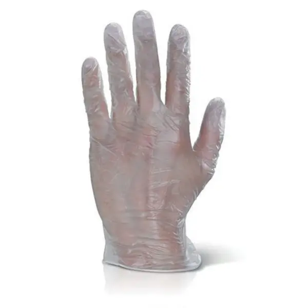 Image of Beeswift Beeswift Vinyl Examination Gloves (Pack of 1000) Clear XL VDGXL