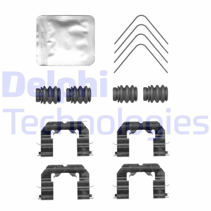 Image of DELPHI Brake pad fitting kit DELPHI LX0765