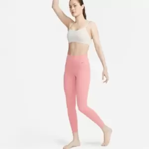 Image of Nike Dri-FIT Zenvy Womens Gentle-Support High-Waisted 7/8 Leggings - Red