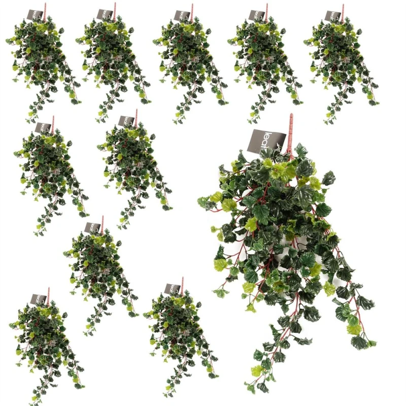 Image of Leaf 70cm UV Resistant Artificial Geranium Bush Green