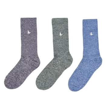 Image of Jack Wills Meadowcroft Multipack Socks 3 Pack - Green