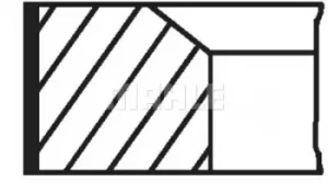 Piston Ring kit 02201N0 by MAHLE Original