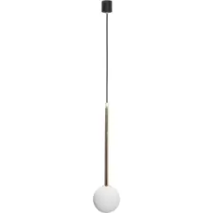Image of Ali Slim Pendant Ceiling Light, Gold, 1x G9