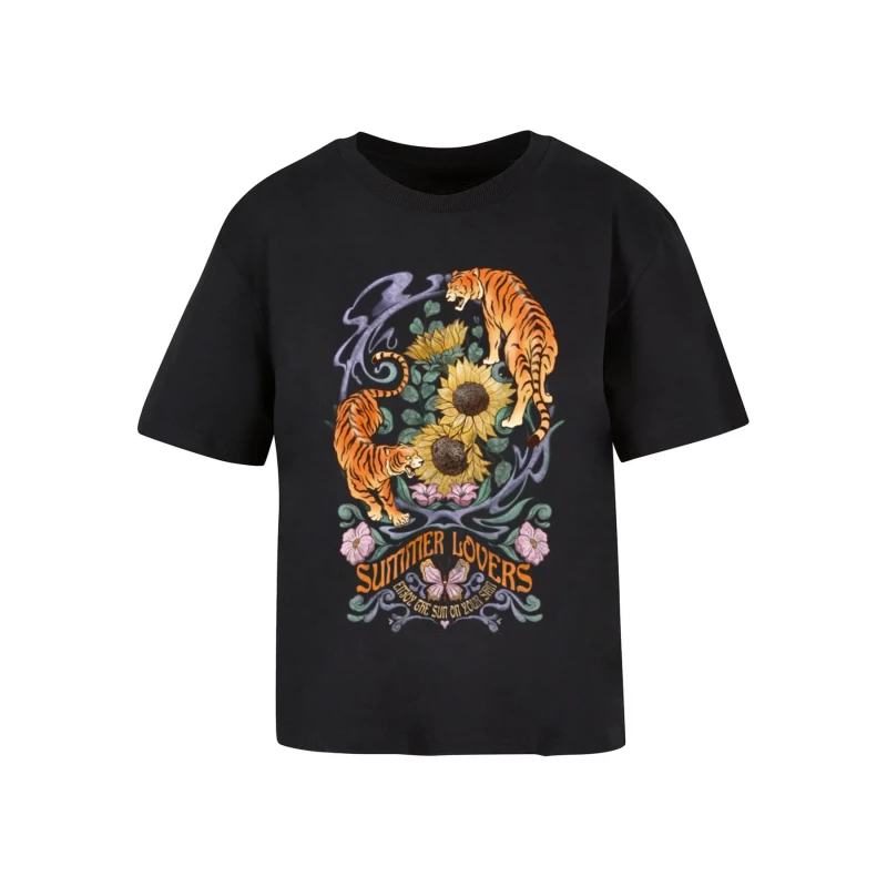 Image of Miss Tee Womens T-Shirt Miss Tee Summer Lovers Noir Female 2XL