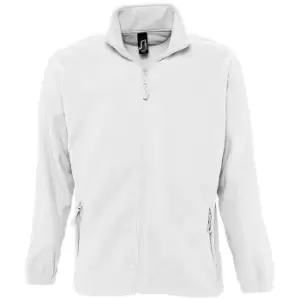 image of SOLS Womens/Ladies North Full Zip Fleece Jacket (L) (White)