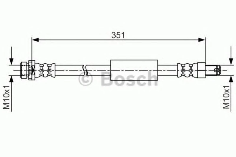 Image of Bosch 1 987 481 705 Brake Hose Brake Hose (83)