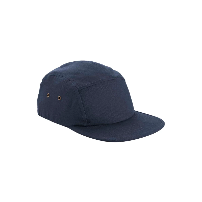 Image of Beechfield Beechfield Men Cotton 5 Panel Baseball Cap in Navy Navy One Size Male 5063377024296