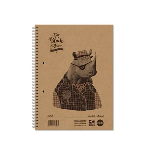 Image of Rhino Wirebound Notebook Recycled Paper A4+ (Pack of 5) SRS4S8